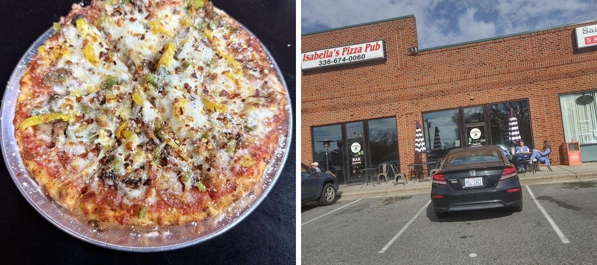 Isabella's Pizza Pub Menu